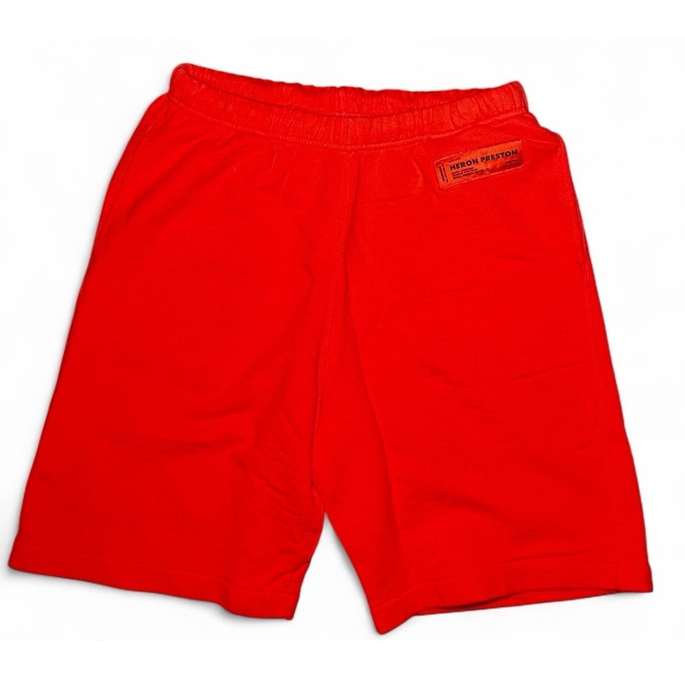 Heron Preston Sweatshorts Logo Recycled Orange  Mens Medium Shorts Designer